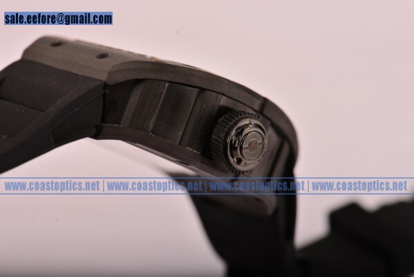 Richard Mille Jean Todt Limited Edition RM 036 Watch 1:1 Replica Carbon Fiber Black Rubber Strap